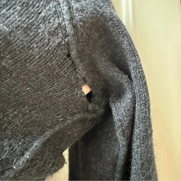 Banana Republic Luxury Blend Angora Cashmere Cotton Button Up Pullover size L - Picture 10 of 10